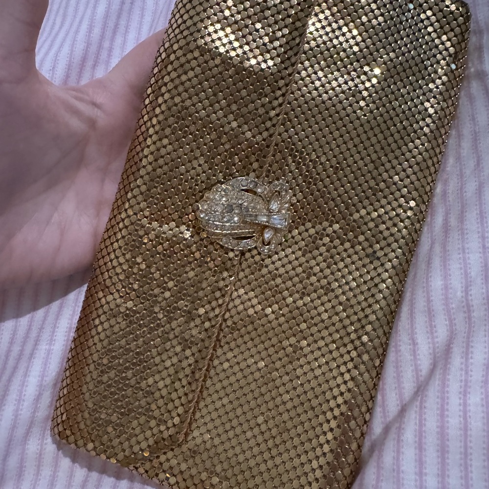 Gold Mesh Clutch